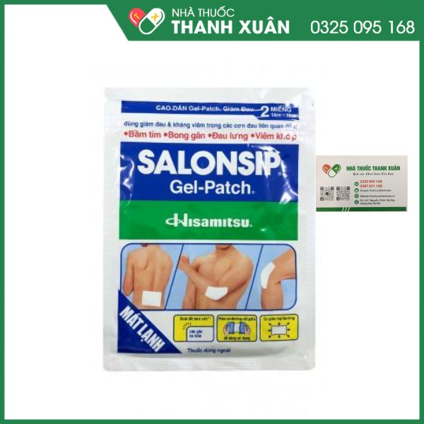 Cao dán giảm đau Salonsip Gel-Patch - Giảm đau, kháng viêm